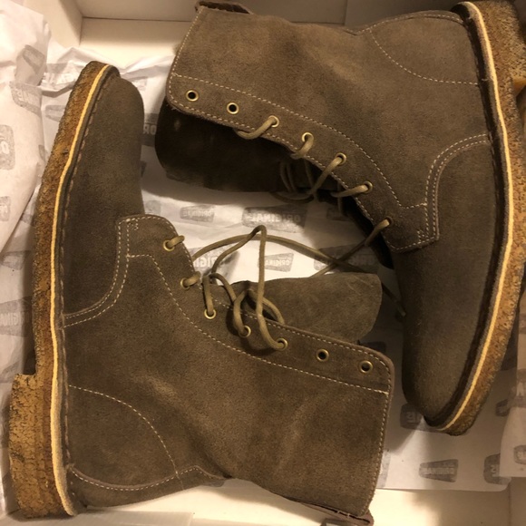 CLARKS Originals DESERT boots grey gummy sole - Picture 3 of 8